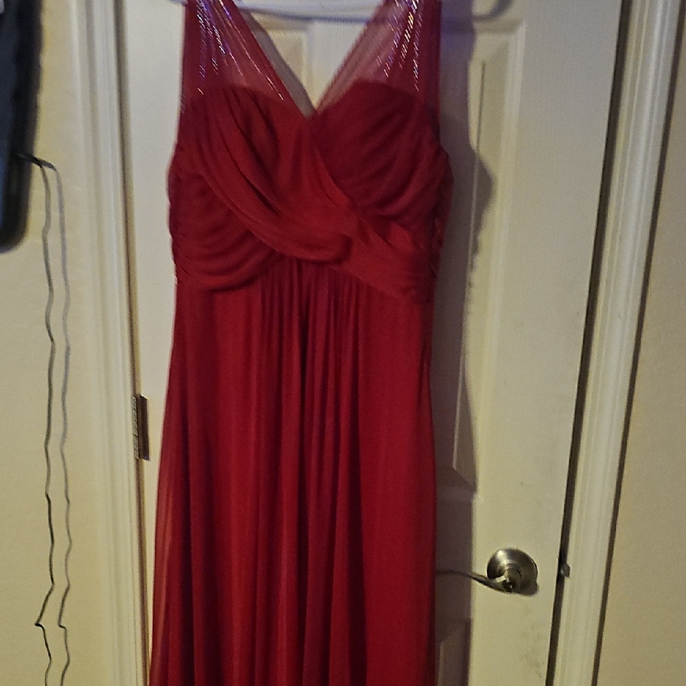 Elegant Red Evening Gown